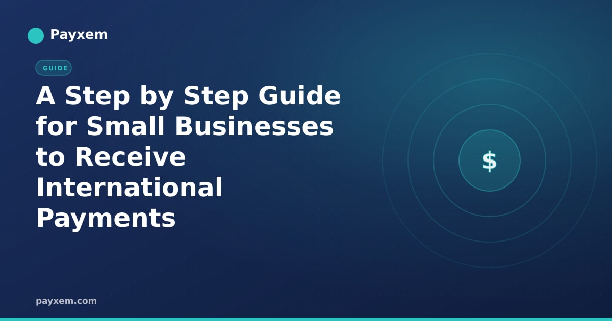 A Step by Step Guide for Small Businesses to Receive International Payments